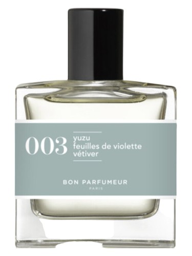 003 yuzu feuilles de violette, vétiver by Bon Parfumeur