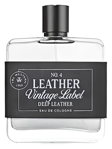 Leather Vintage Label Deep Leather No. 4 by Tru Western
